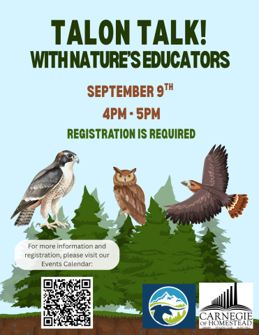 talon talk September 9th from 4 to 5 pm