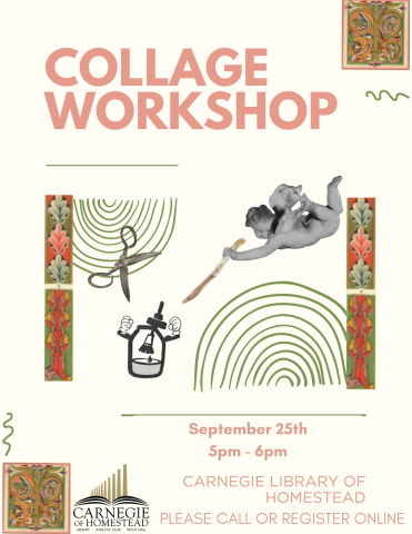 collage workshop sept 25th 5 to 6 pm