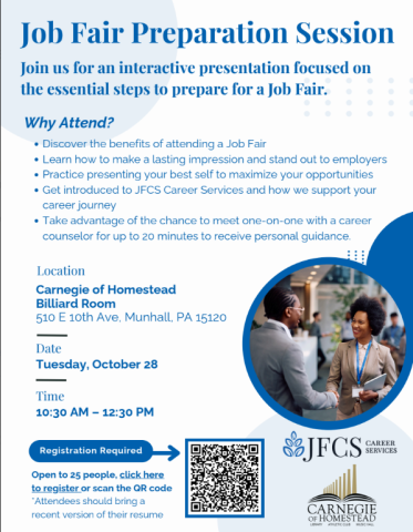 job fair preparation session registration is required