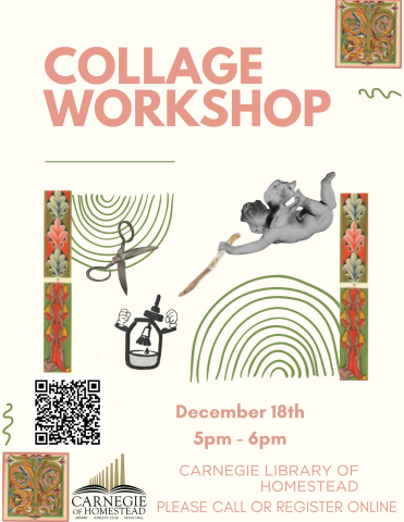 collage workshop december 18th 5 to 6 pm
