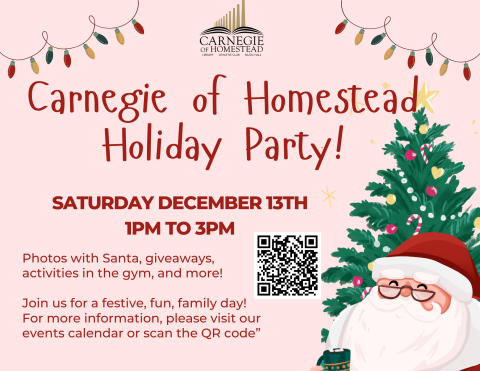 holiday party saturday december 13th from 1pm to 3pm