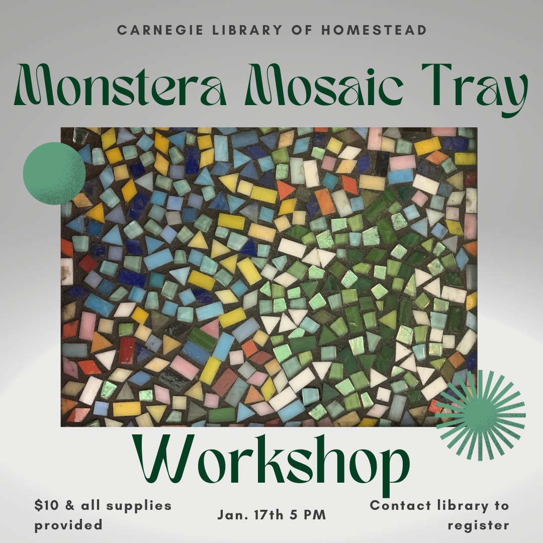 Monstera Mosaic Tray Workshop