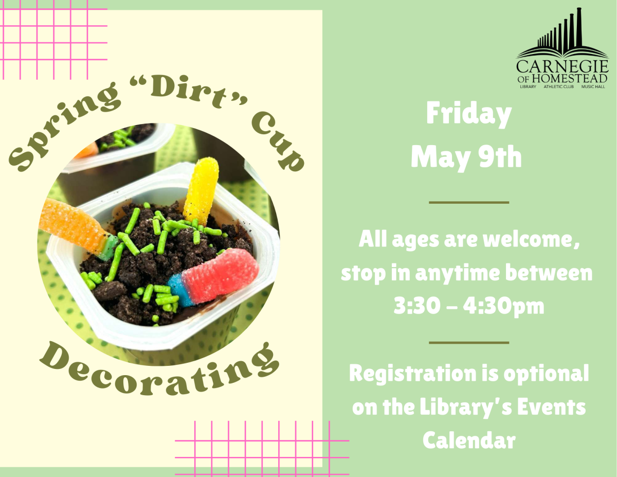 spring dirt cup decorating, friday may 9th from 3:30 until 4:30 registration optional